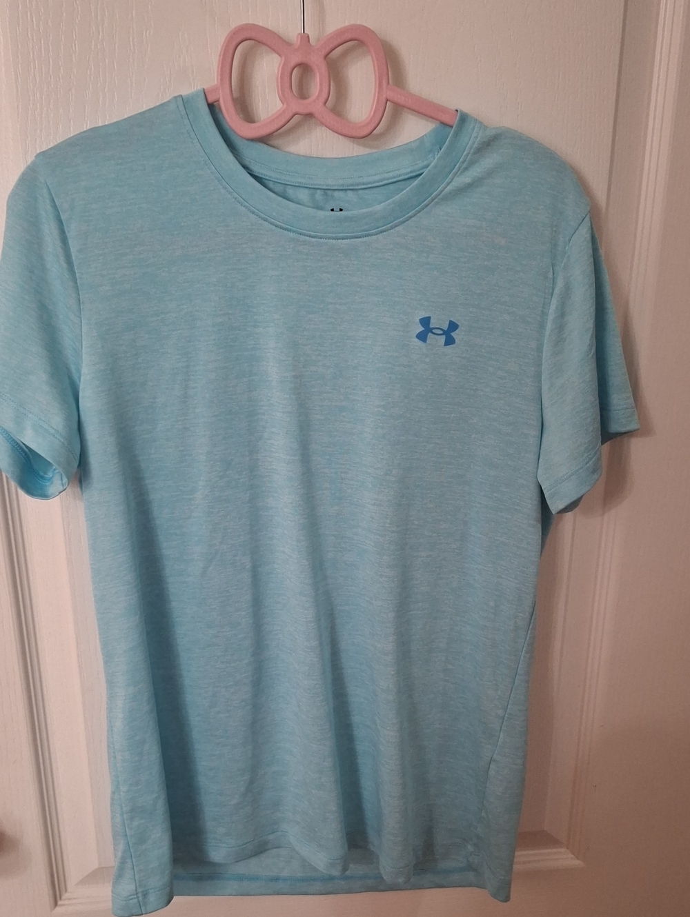 Under Armour Light Aqua Heather Short Sleeve Performance Tee NWOT Size S